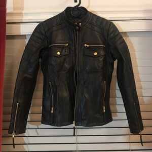 Womens Black Leather Jacket
